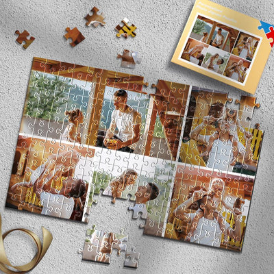 Create photo collage puzzle, put any photo and text on it.